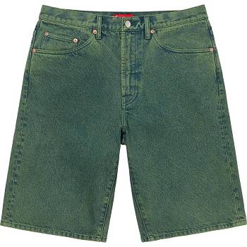 Supreme Baggy Denim Shorts Green | IL358IS