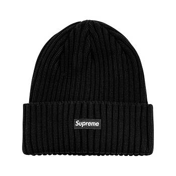 Supreme Overdyed Logo Beanie Hats Black | IL108KI